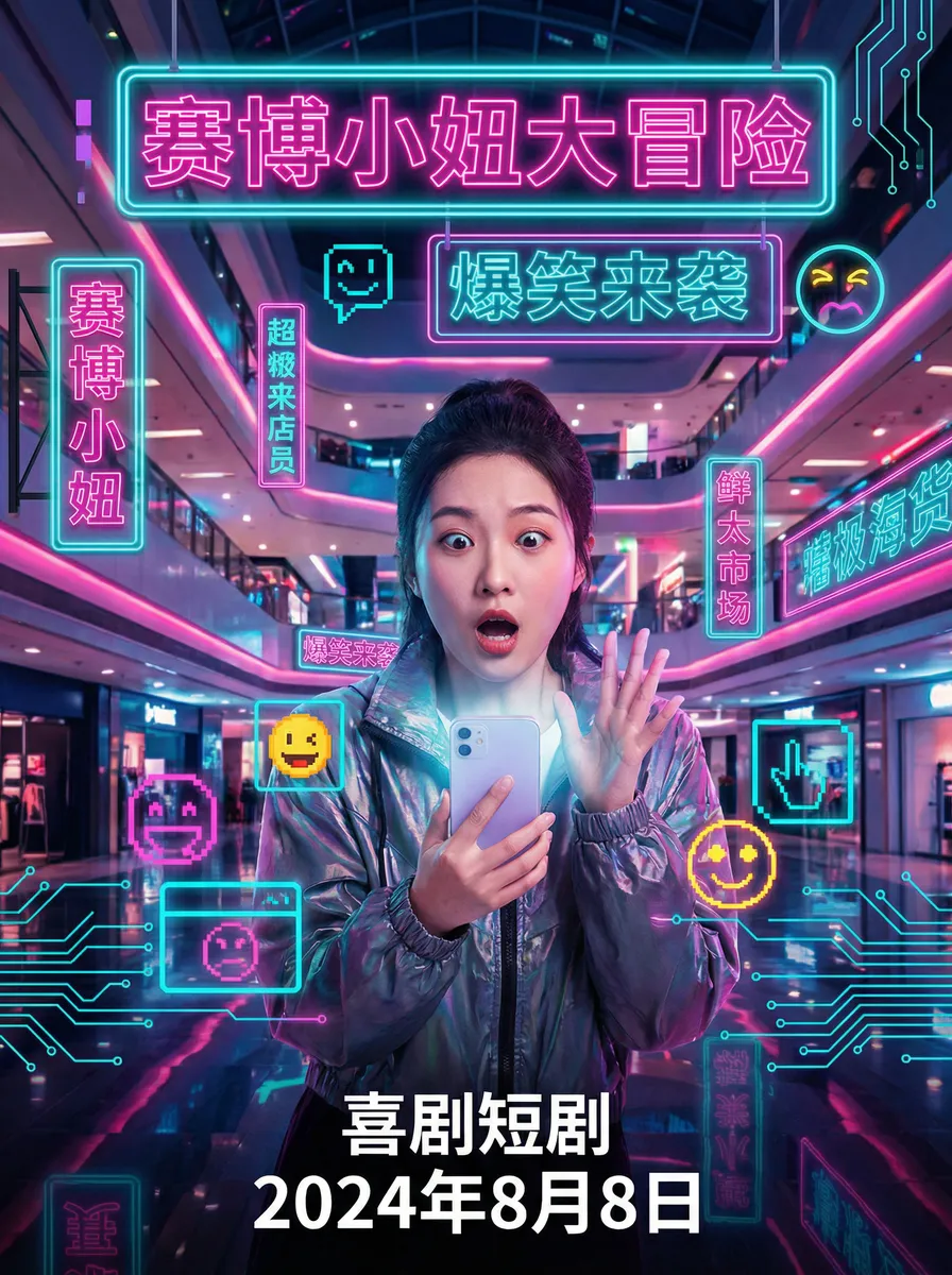蜜芽.miya188.cnn最新 搞笑喜剧短剧 - 赛博小妞大冒险海报